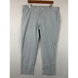 Polo Ralph Lauren Hickory Stripe Chino Pant Slim Fit Blue/White Men's Size 36x30